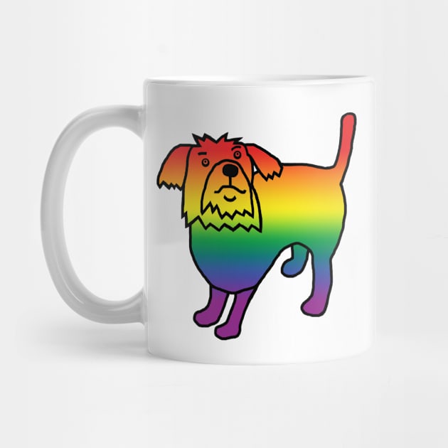 Pride Rainbow Spectrum Dog by ellenhenryart